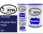 Preview: Hyundai, Prussian Blue Pearl, ZK: 500ml Lackdose + 500ml Klarlack + 250ml Härter - Set, von ATW Autoteile West.
